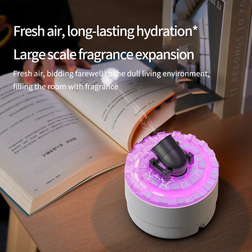 Volcanic Crack Light Cannons Humidifier Essential Oil Diffuser Cannon Blast Aroma Humidifier Aromatherapy Diffuser for Bedroom