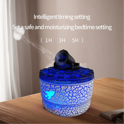 Volcanic Crack Light Cannons Humidifier Essential Oil Diffuser Cannon Blast Aroma Humidifier Aromatherapy Diffuser for Bedroom
